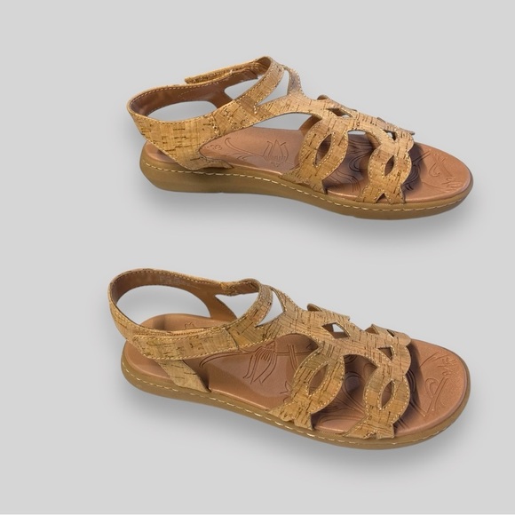 Baretraps‎ Quillan Cork Sandal with Velcro Adjustable Ankle Strap - Picture 2 of 9